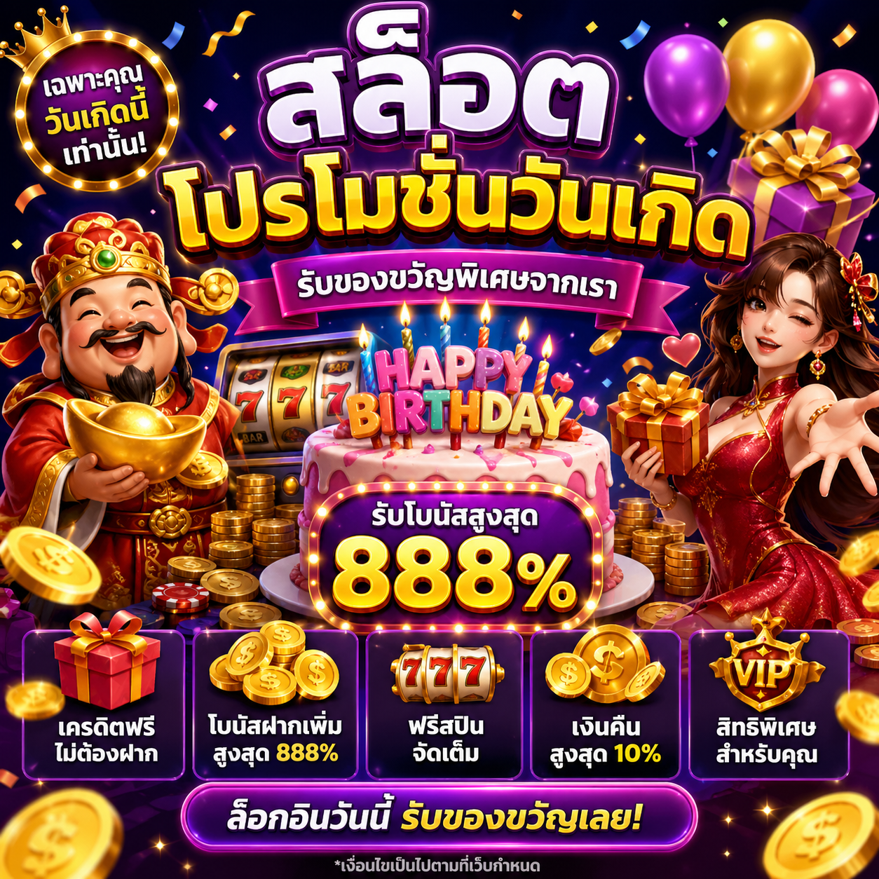 สล็อต โปรโมชั่นวันเกิด