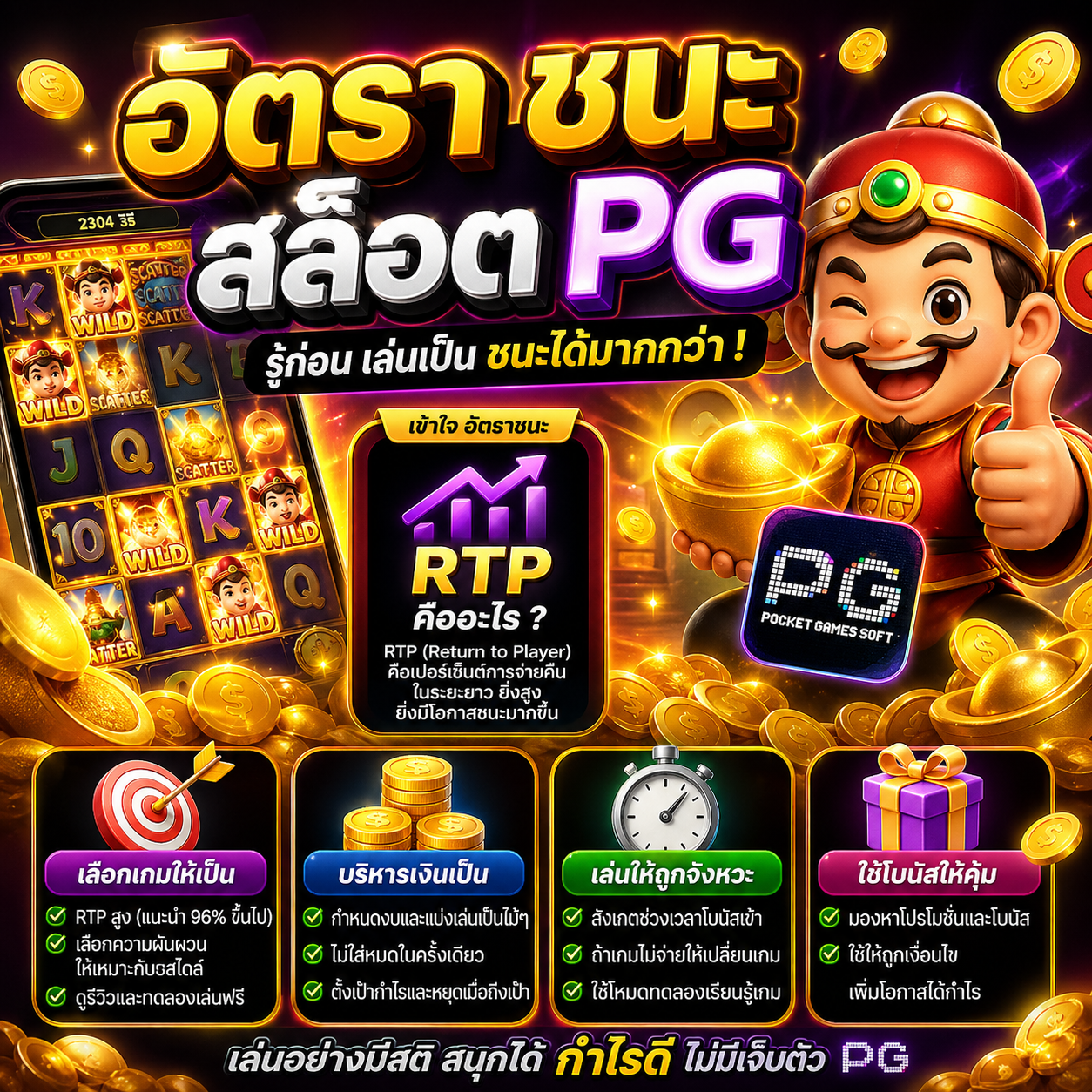 อัตรา ชนะ สล็อต pg