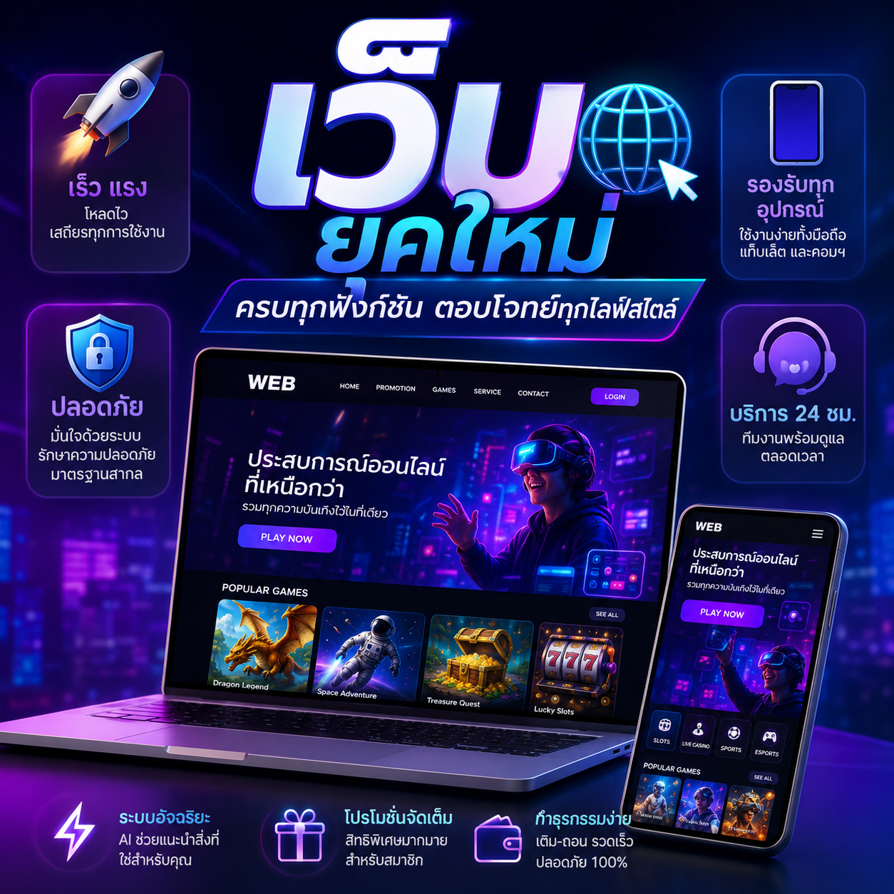 🌐 เว็บ