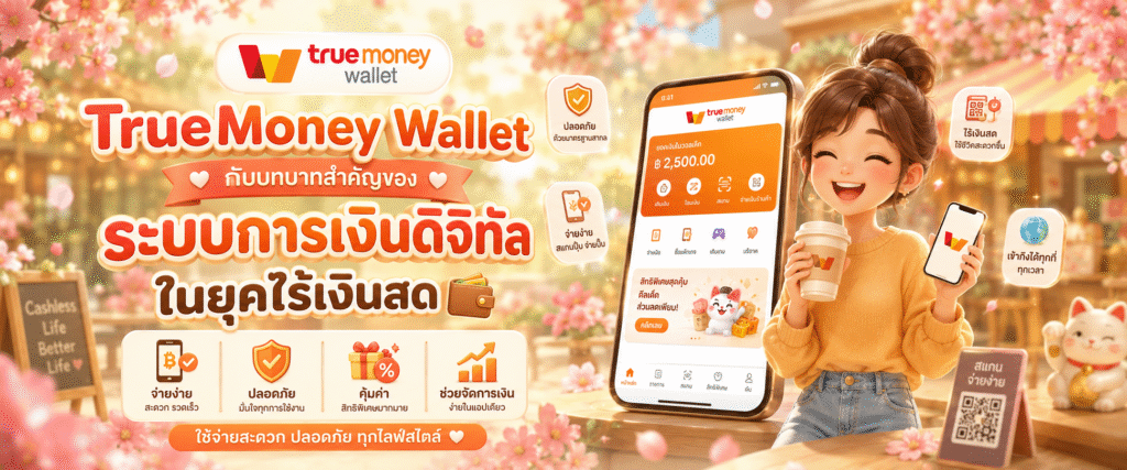 TrueMoney Wallet กับบทบาทสำคัญของระบบการเงินดิจิทัลในยุคไร้เงินสด​