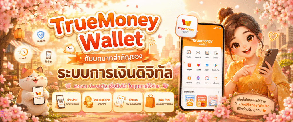 TrueMoney Wallet กับบทบาทสำคัญของระบบการเงินดิจิทัล​