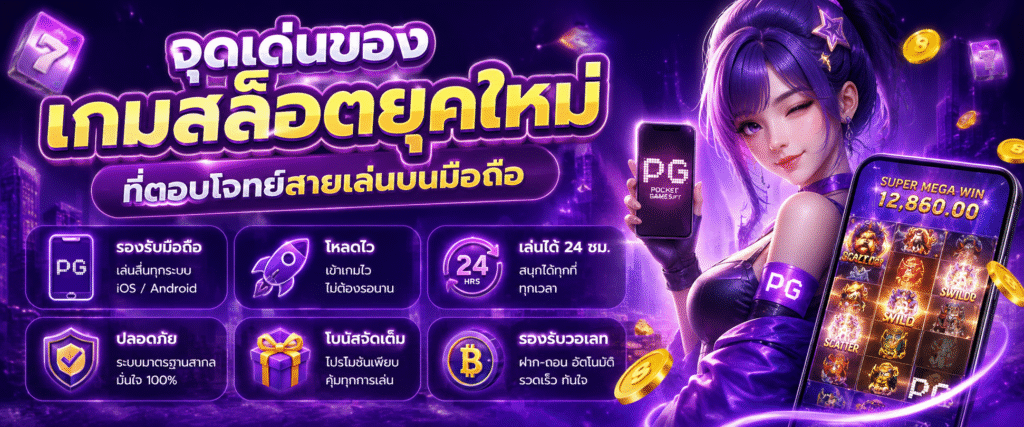 จุดเด่นของเกมสล็อตยุคใหม่ที่ตอบโจทย์สายเล่นบนมือถือ​