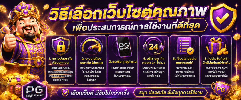 วิธีเลือกเว็บไซต์คุณภาพเพื่อประสบการณ์การใช้งานที่ดีที่สุด