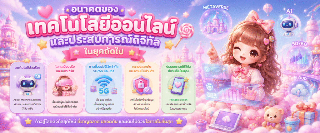 อนาคตของเทคโนโลยีออนไลน์และประสบการณ์ดิจิทัลในยุคถัดไป​