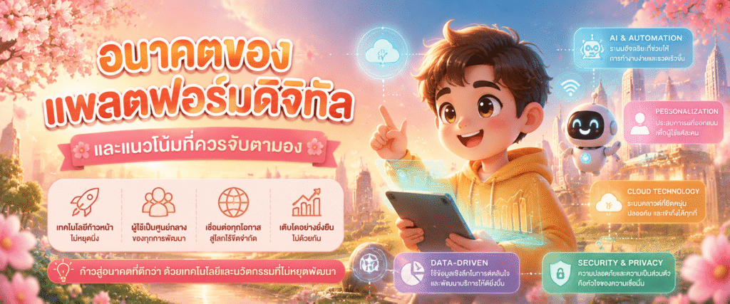อนาคตของแพลตฟอร์มดิจิทัลและแนวโน้มที่ควรจับตามอง​