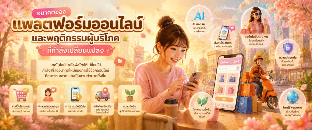 อนาคตของแพลตฟอร์มออนไลน์และพฤติกรรมผู้บริโภคที่กำลังเปลี่ยนแปลง​
