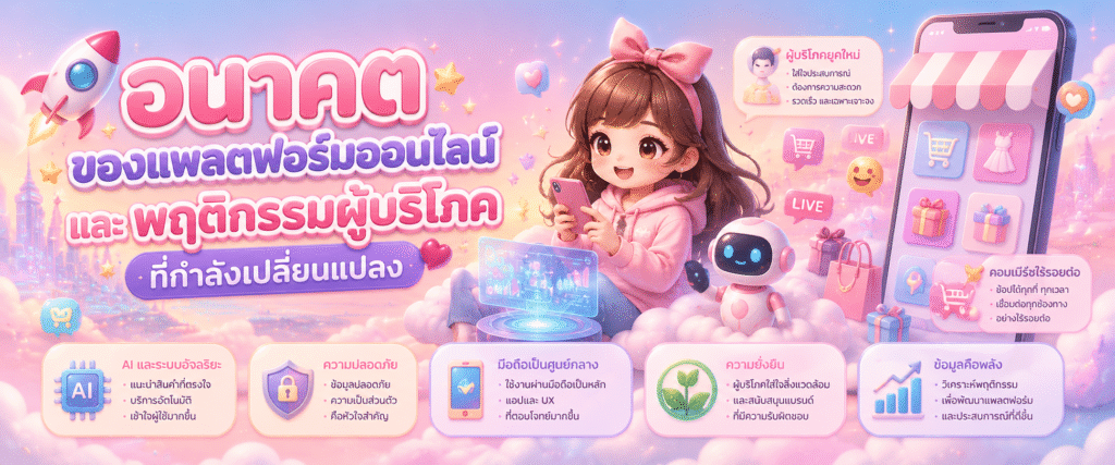 อนาคตของแพลตฟอร์มออนไลน์และพฤติกรรมผู้บริโภคที่กำลังเปลี่ยนแปลง​