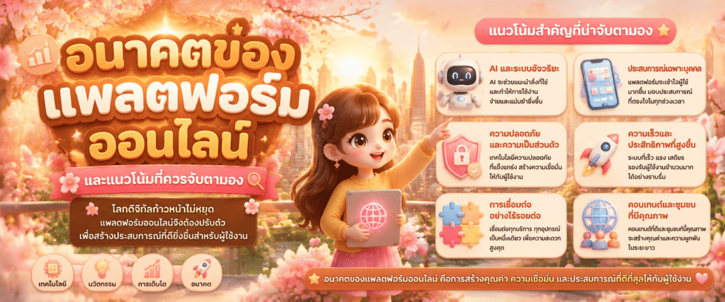 อนาคตของแพลตฟอร์มออนไลน์และแนวโน้มที่ควรจับตามอง​