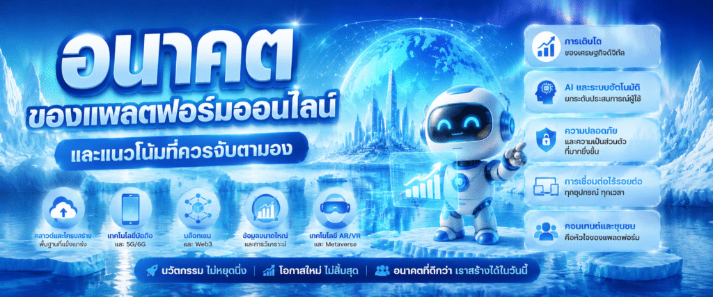 อนาคตของแพลตฟอร์มออนไลน์และแนวโน้มที่ควรจับตามอง​