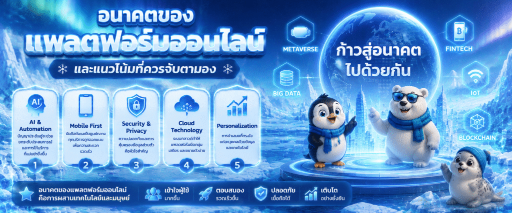 อนาคตของแพลตฟอร์มออนไลน์และแนวโน้มที่ควรจับตามอง​