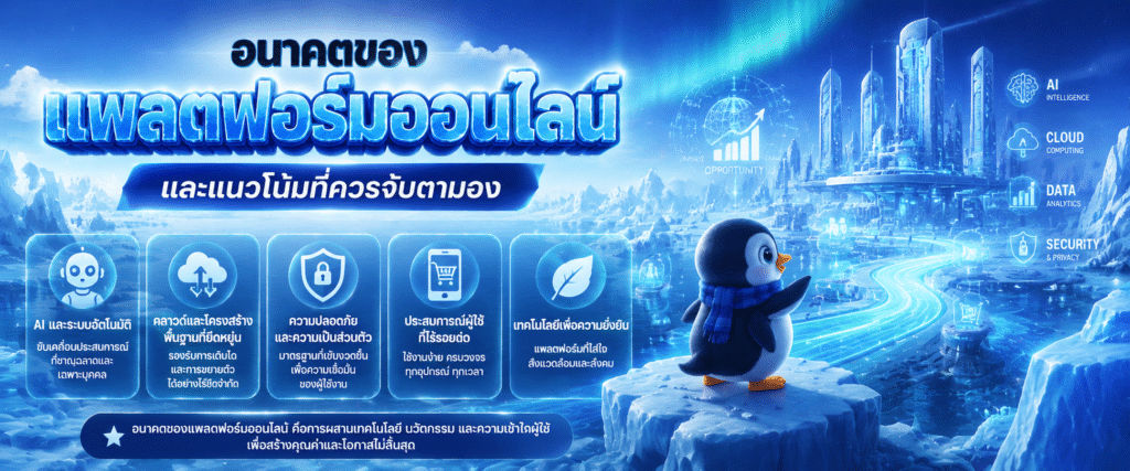 อนาคตของแพลตฟอร์มออนไลน์และแนวโน้มที่ควรจับตามอง​