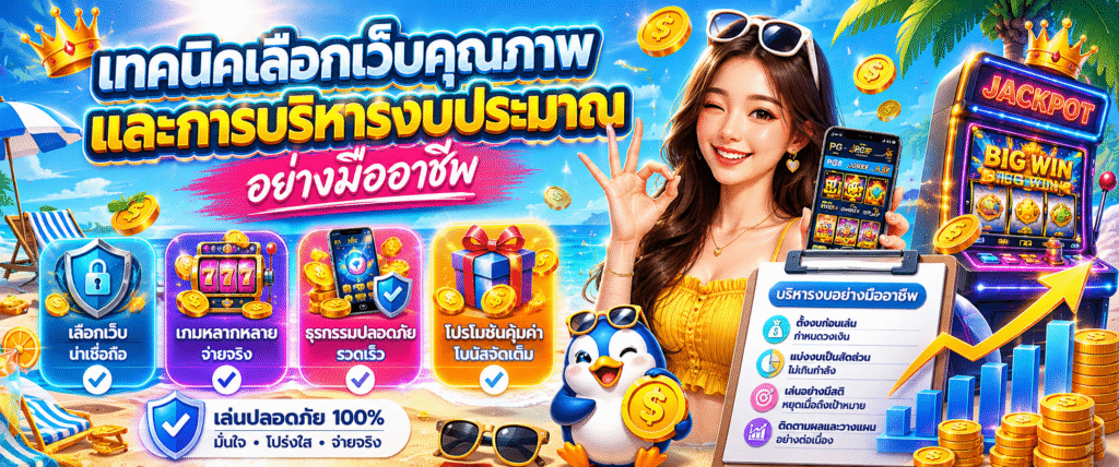เทคนิคเลือกเว็บคุณภาพและการบริหารงบประมาณอย่างมืออาชีพ