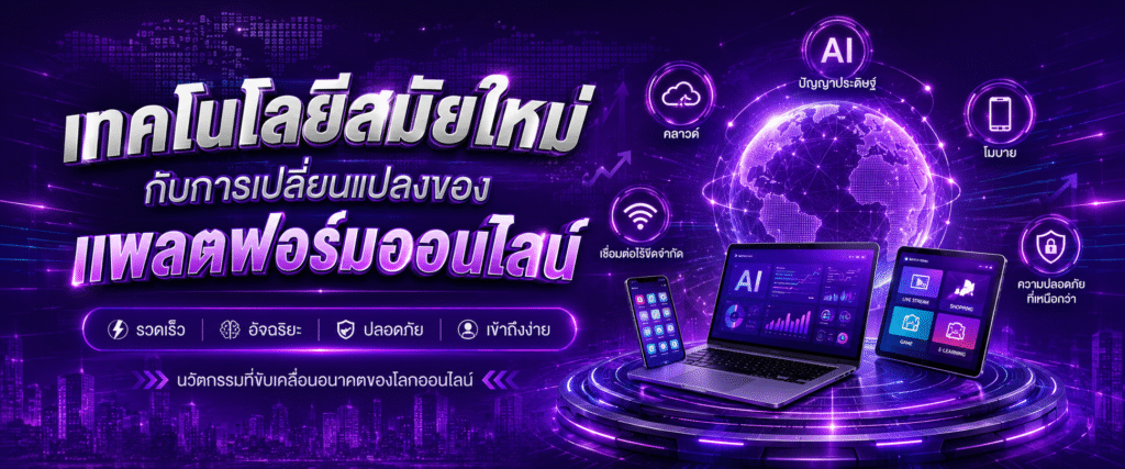 เทคโนโลยีสมัยใหม่กับการเปลี่ยนแปลงของแพลตฟอร์มออนไลน์​