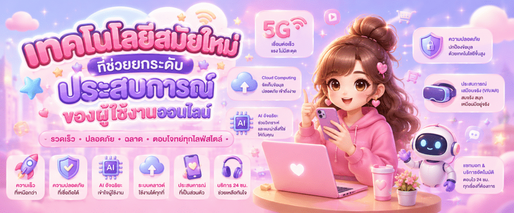 เทคโนโลยีสมัยใหม่ที่ช่วยยกระดับประสบการณ์ของผู้ใช้งานออนไลน์​