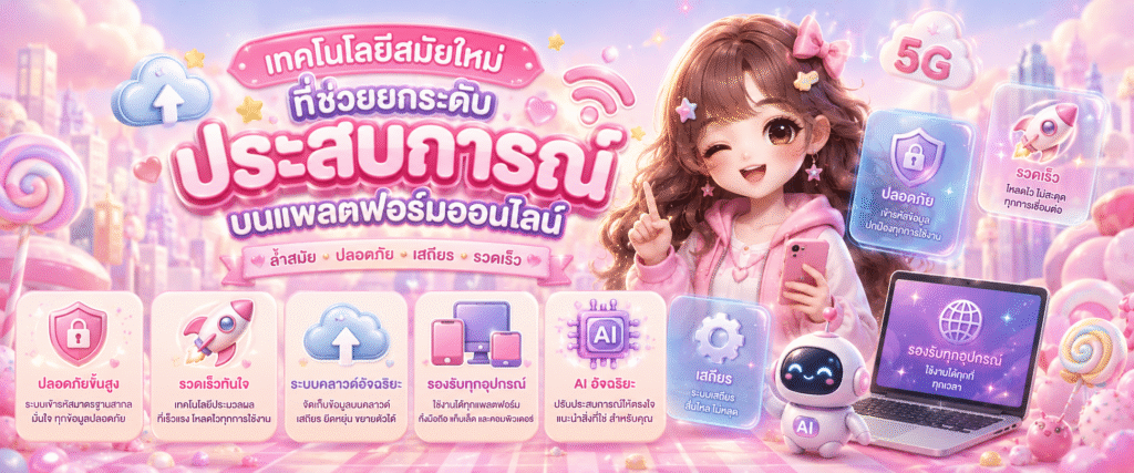 เทคโนโลยีสมัยใหม่ที่ช่วยยกระดับประสบการณ์บนแพลตฟอร์มออนไลน์​