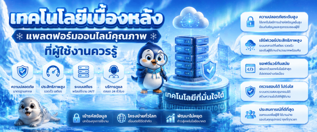 เทคโนโลยีเบื้องหลังแพลตฟอร์มออนไลน์คุณภาพที่ผู้ใช้งานควรรู้​