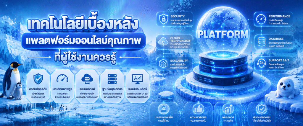 เทคโนโลยีเบื้องหลังแพลตฟอร์มออนไลน์คุณภาพที่ผู้ใช้งานควรรู้​