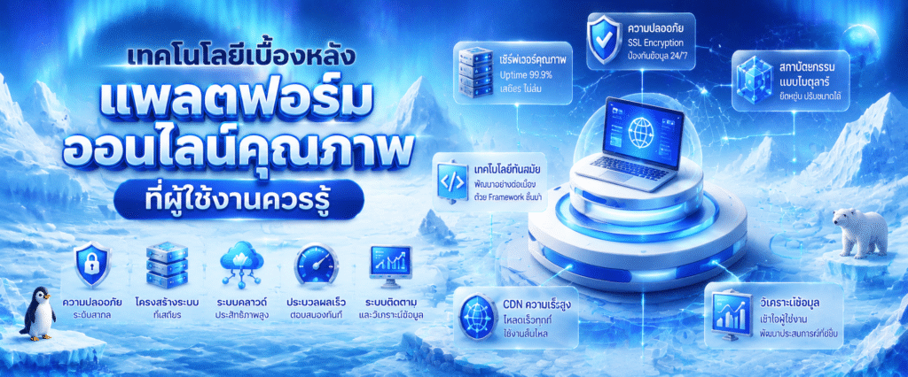 เทคโนโลยีเบื้องหลังแพลตฟอร์มออนไลน์คุณภาพที่ผู้ใช้งานควรรู้​