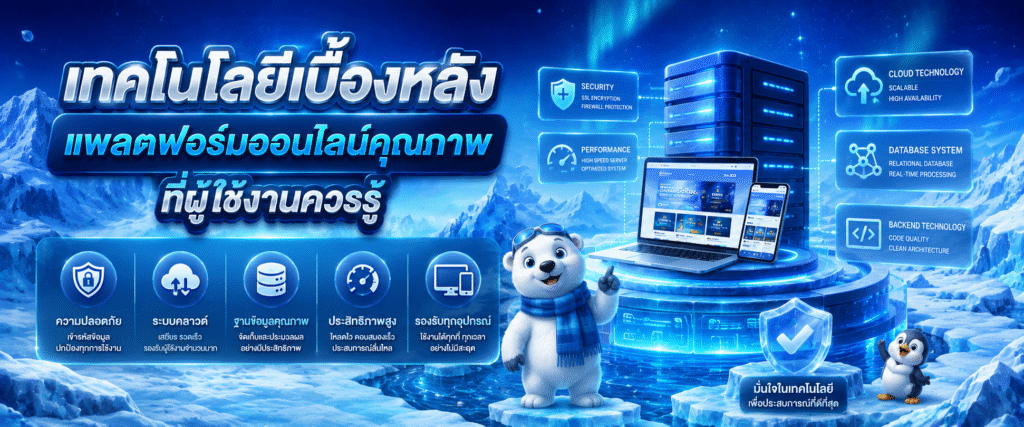 เทคโนโลยีเบื้องหลังแพลตฟอร์มออนไลน์คุณภาพที่ผู้ใช้งานควรรู้​