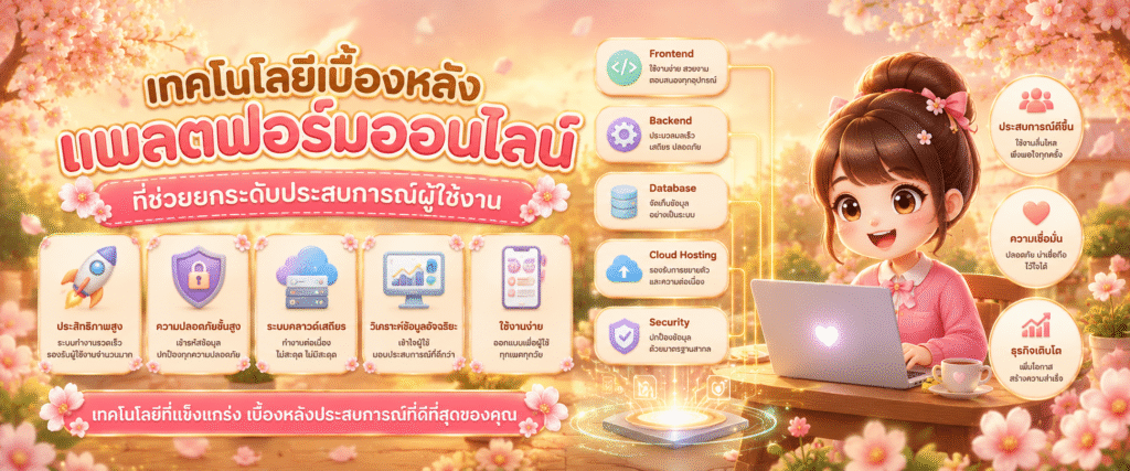 เทคโนโลยีเบื้องหลังแพลตฟอร์มออนไลน์ที่ช่วยยกระดับประสบการณ์ผู้ใช้งาน​
