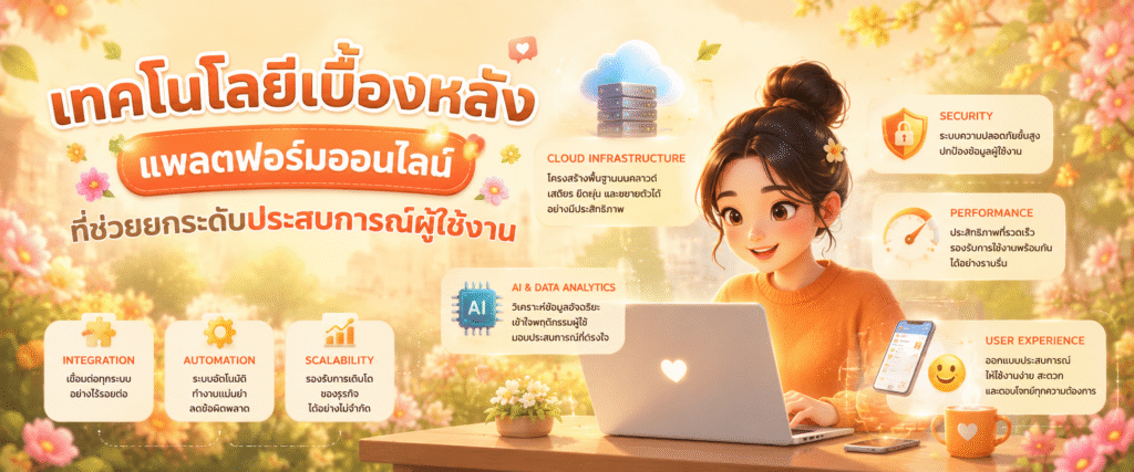 เทคโนโลยีเบื้องหลังแพลตฟอร์มออนไลน์ที่ช่วยยกระดับประสบการณ์ผู้ใช้งาน​