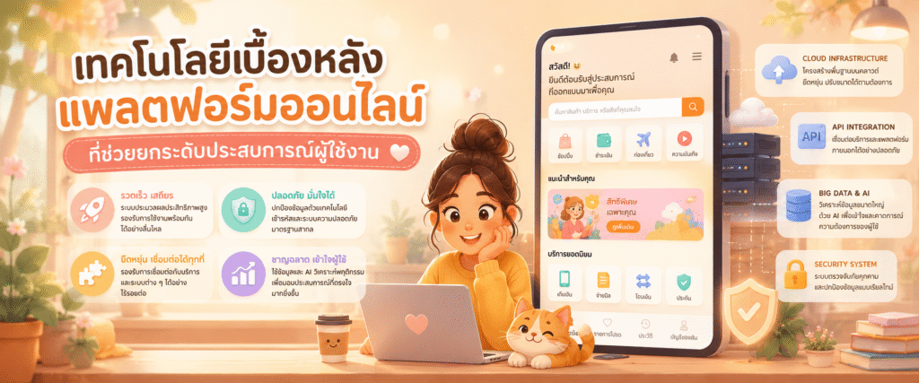 เทคโนโลยีเบื้องหลังแพลตฟอร์มออนไลน์ที่ช่วยยกระดับประสบการณ์ผู้ใช้งาน​