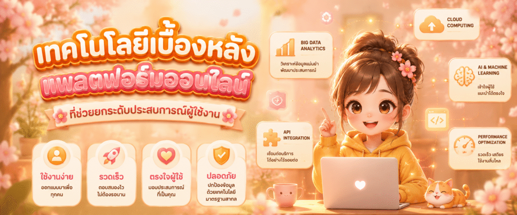 เทคโนโลยีเบื้องหลังแพลตฟอร์มออนไลน์ที่ช่วยยกระดับประสบการณ์ผู้ใช้งาน​