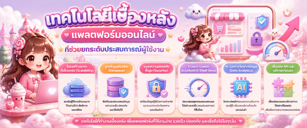 เทคโนโลยีเบื้องหลังแพลตฟอร์มออนไลน์ที่ช่วยยกระดับประสบการณ์ผู้ใช้งาน​