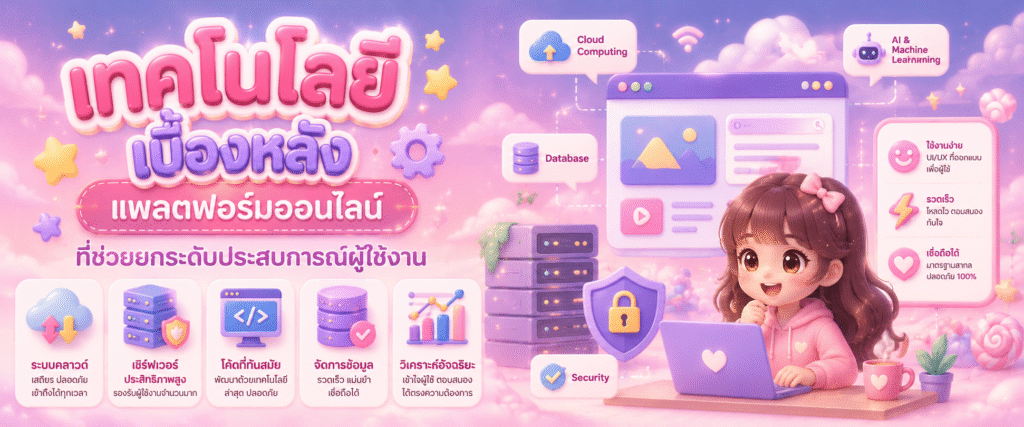 เทคโนโลยีเบื้องหลังแพลตฟอร์มออนไลน์ที่ช่วยยกระดับประสบการณ์ผู้ใช้งาน​