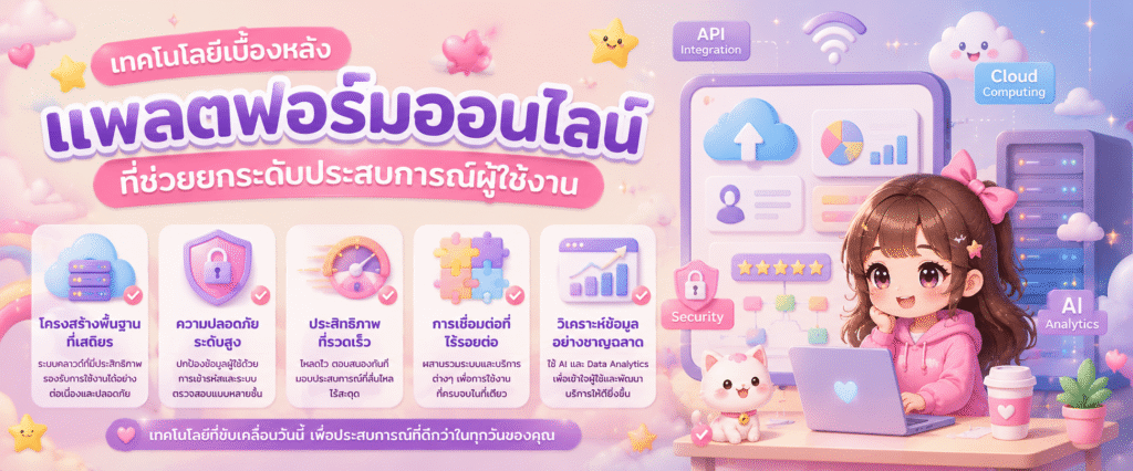 เทคโนโลยีเบื้องหลังแพลตฟอร์มออนไลน์ที่ช่วยยกระดับประสบการณ์ผู้ใช้งาน​