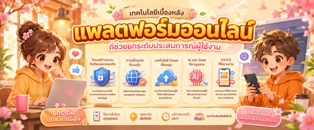 เทคโนโลยีเบื้องหลังแพลตฟอร์มออนไลน์ที่ช่วยยกระดับประสบการณ์ผู้ใช้งาน​