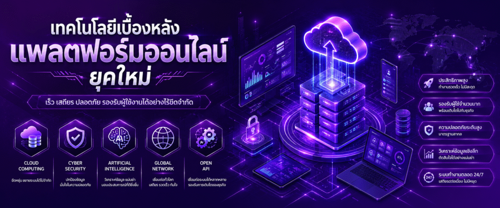 เทคโนโลยีเบื้องหลังแพลตฟอร์มออนไลน์ยุคใหม่​