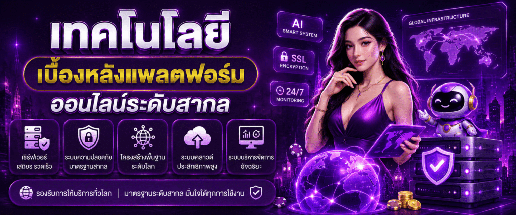 เทคโนโลยีเบื้องหลังแพลตฟอร์มออนไลน์ระดับสากล​