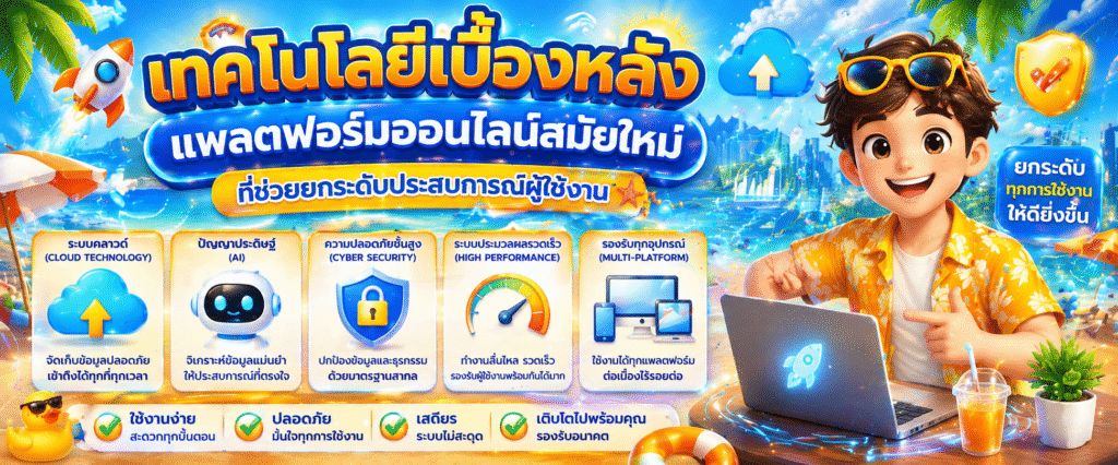 เทคโนโลยีเบื้องหลังแพลตฟอร์มออนไลน์สมัยใหม่ที่ช่วยยกระดับประสบการณ์ผู้ใช้งาน​