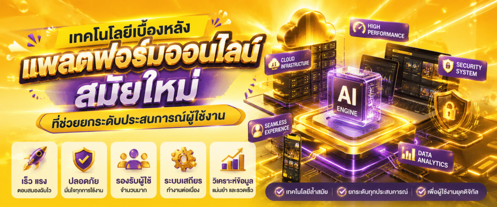 เทคโนโลยีเบื้องหลังแพลตฟอร์มออนไลน์สมัยใหม่ที่ช่วยยกระดับประสบการณ์ผู้ใช้งาน​