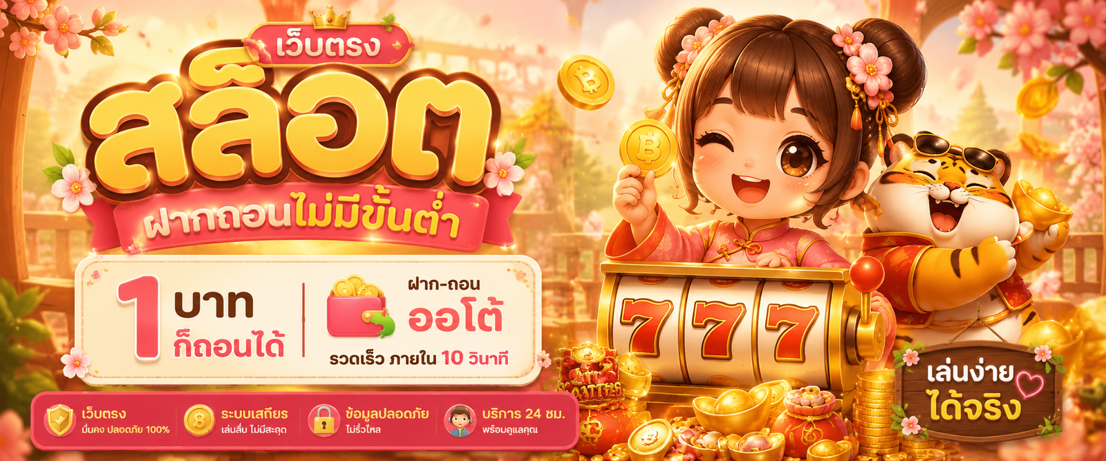 เว็บตรง สล็อต ฝากถอนไม่มีขั้น ต่ํา 1 บาทก็ ถอนได้